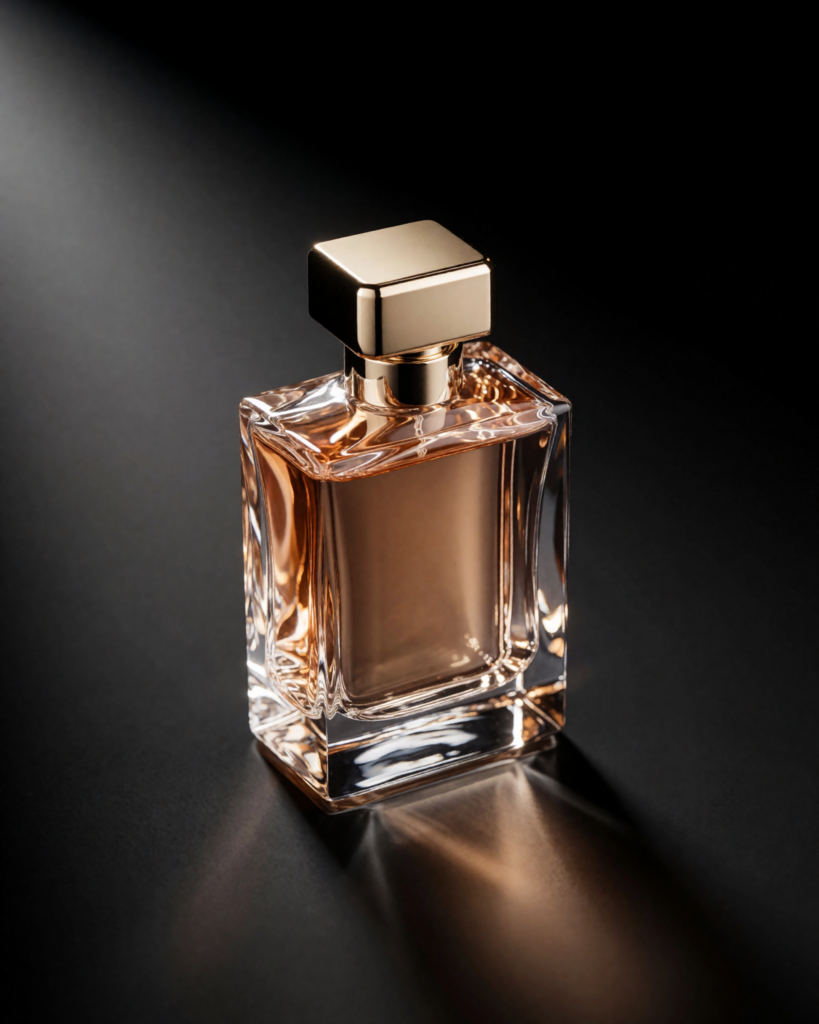 Premium skincare product advertising with cinematic lighting